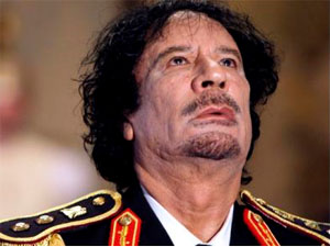 Former Libyan leader Muammar Gaddafi Former Libyan leader Muammar Gaddafi