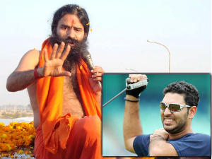 Baba Ramdev, Yuvraj Singh Baba Ramdev, Yuvraj Singh