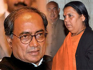 Digvijay singh, Uma Bharti Digvijay singh, Uma Bharti