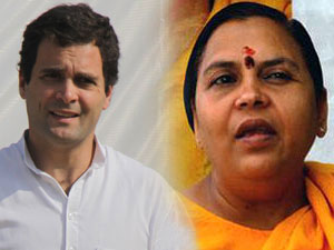 Rahul Gandhi, Uma Bharti Rahul Gandhi, Uma Bharti