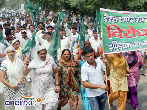 जींद में बड़ा प्रदर्शन 