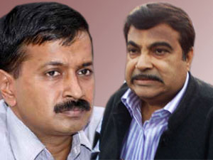 arvind kejriwal, nitin gadkari arvind kejriwal, nitin gadkari