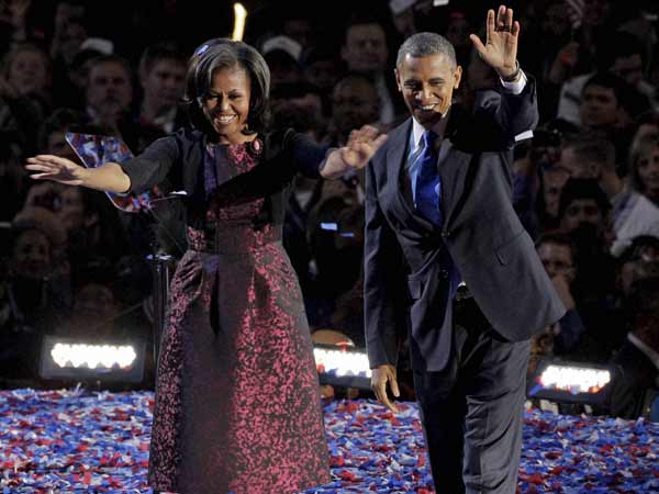 खुशी से नाचते ओबामा 