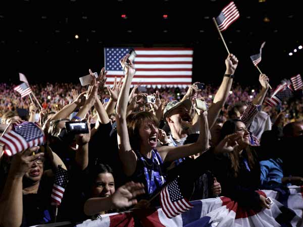 ओबामा की जीत का जश्‍न 