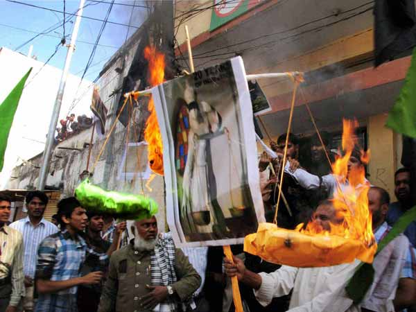 हैदराबाद में प्रदर्शन