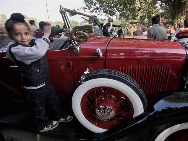 दिल्‍ली में विंटेज कार रैली