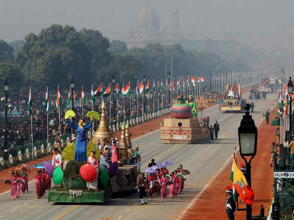 गणतंत्र दिवस परेड की रिहर्सल