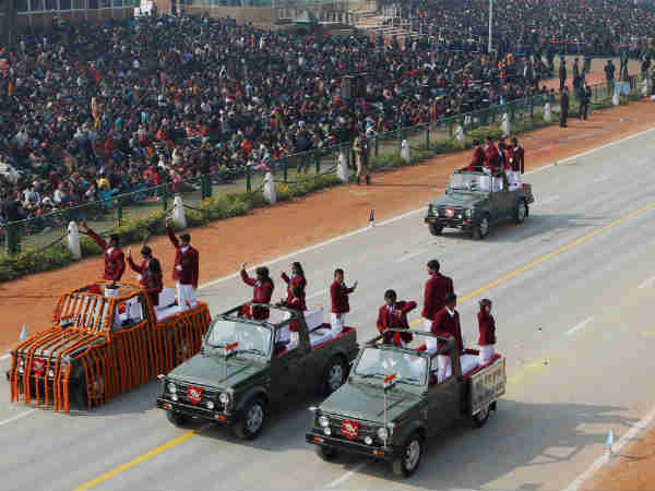गणतंत्र दिवस परेड की रिहर्सल