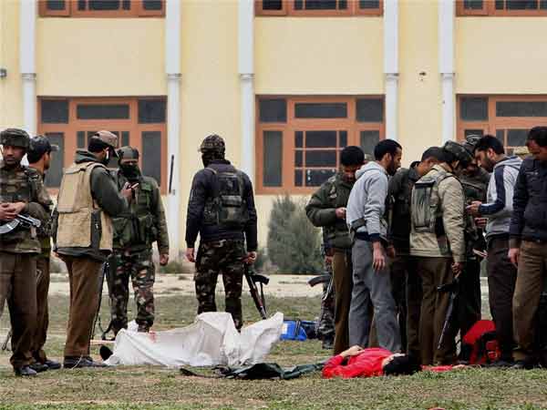 Terrorist attack on Srinagar CRPF camp Terrorist attack on Srinagar CRPF camp