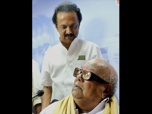 DMK chief Karunanidhi's son MK Stalin DMK chief Karunanidhi's son MK Stalin