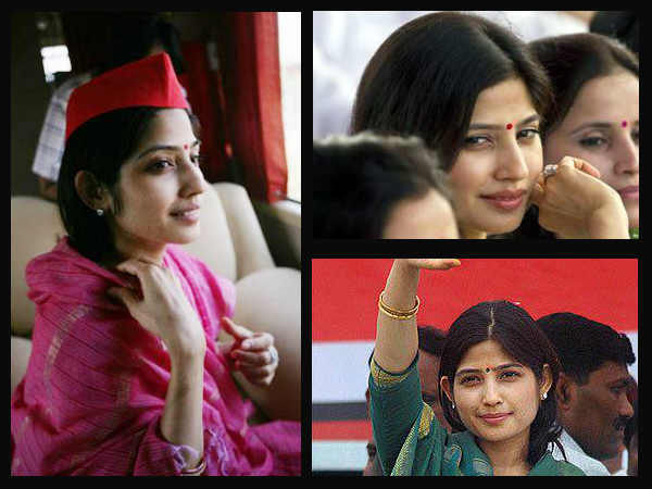 चुनाव प्रचार में डिंपल यादव चुनाव प्रचार में डिंपल यादव