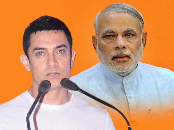 aamir khan and modi aamir khan and modi