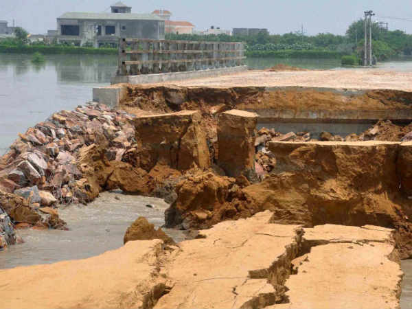 फरीदाबाद में बाढ़ 