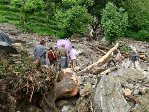 कर्णप्रयाग क्षेत्र में तेज बारिश 