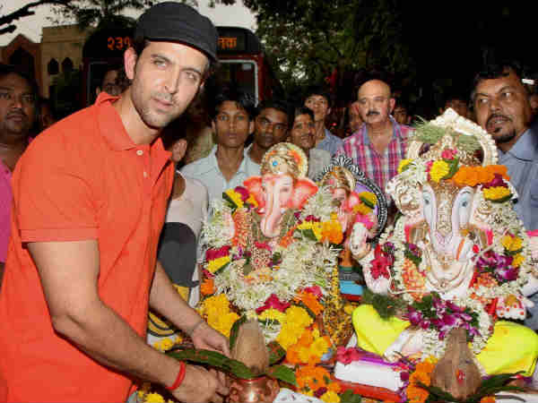 गणपति के दरबार में रितिक
