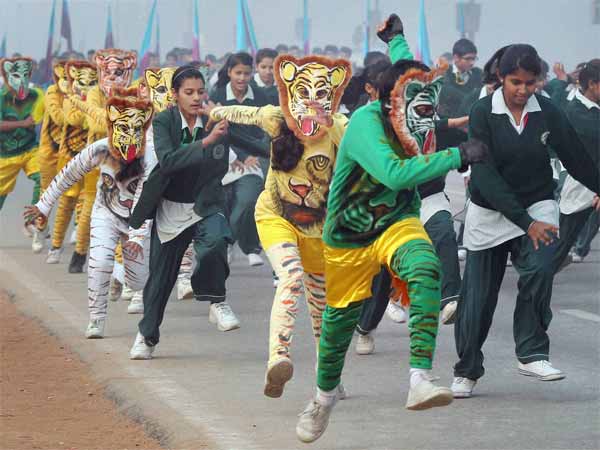 रिपब्लक डे परेड का रिहर्सल 