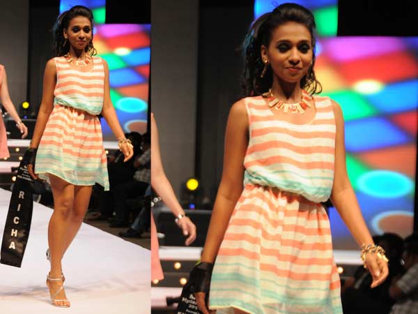 प्रतियोगिता का हिस्‍सा रैम्‍प वॉक भी थी 