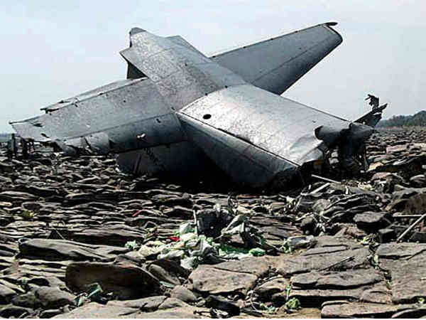 हादसे के बाद हरक्‍यूलिस सी-130 जे 