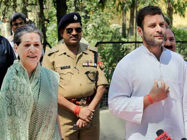 राहुल, सोनिया के चेहरे पर जीत की उम्‍मीद