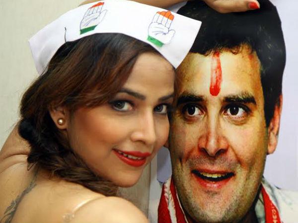 तनीषा का राहुल को समर्थन 