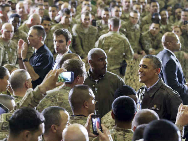 ओबामा की विजिट से खुश हुए सैनिक 