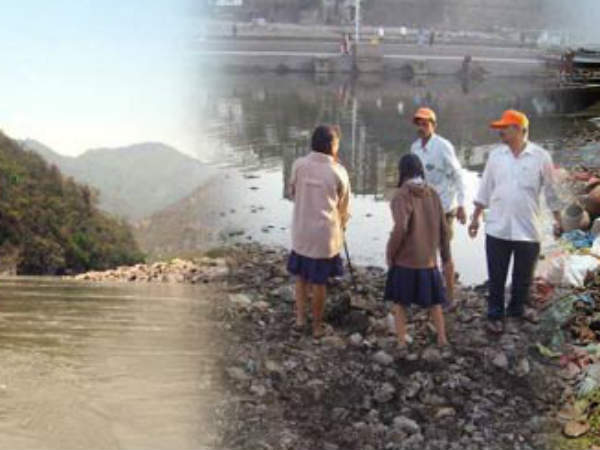 नालों में तब्‍दील हो रही गंगा नदी 