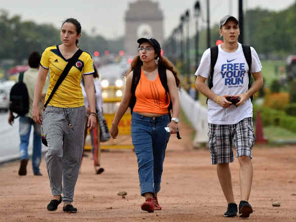 दिल्ली में पर्यटक 