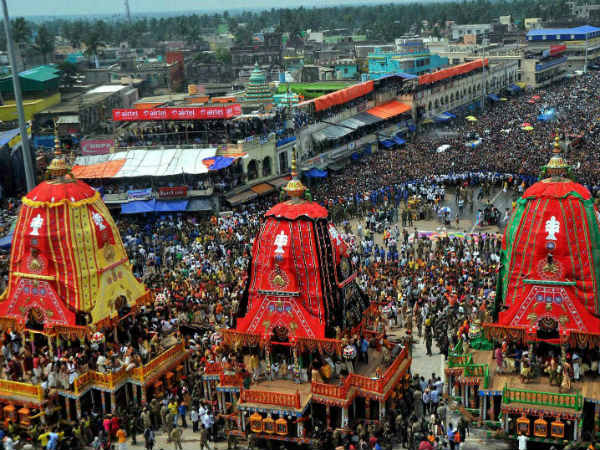 पुरी में जगन्नाथ रथ यात्रा 