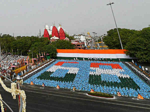 लाल किला में कुछ यूं था नजारा