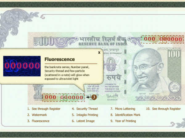 बैंक नोट की सीरीज देखें 