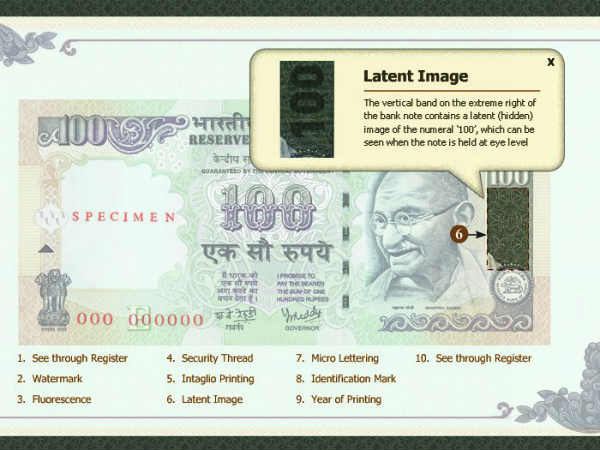 पट्टी पर लिखा 100 देखें