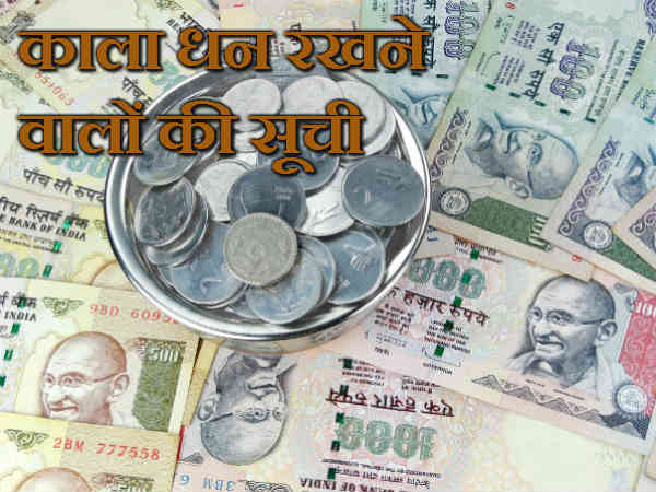 काला धन की सूची काला धन की सूची