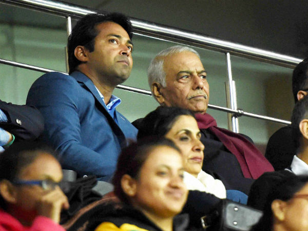 यशवंत सिन्हा और लियेंडर पेस