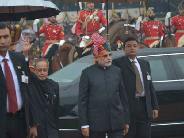  मोदी ने बांधी पगड़ी