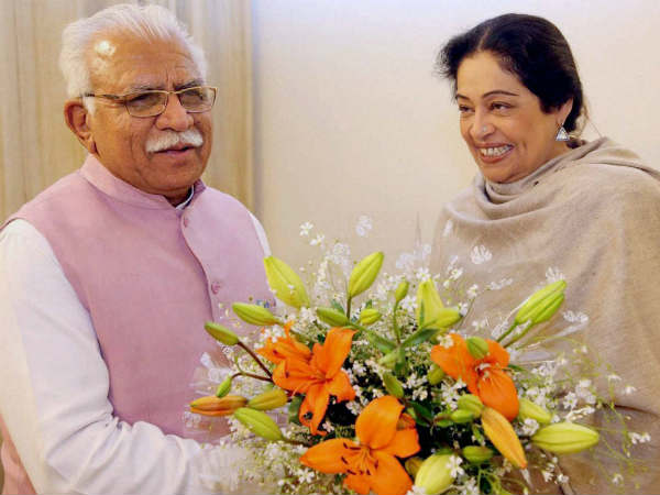 सीएम खट्टर-किरण खेर