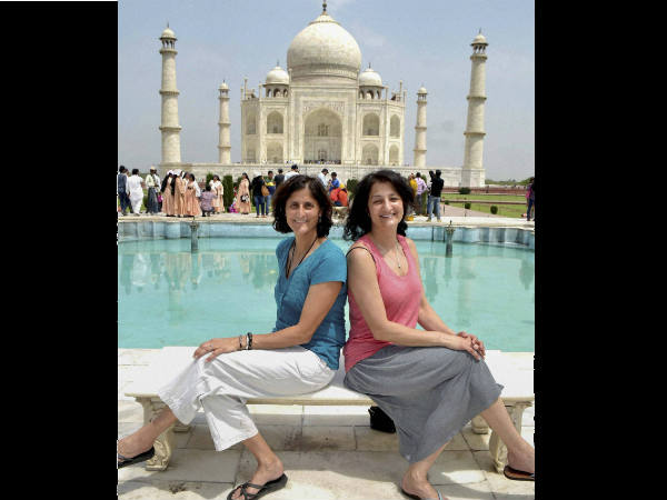 Pics: Sunita Williams visits Taj Mahal Pics: Sunita Williams visits Taj Mahal