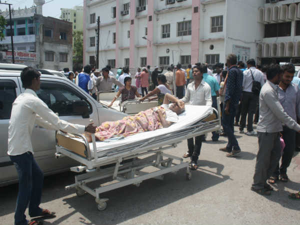 मरीजों के परिजनों में अफरा-तफरी