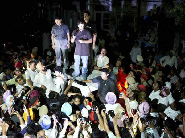 खन्ना मंडी में किसानों को संबोधित करते हुए राहुल गांधी