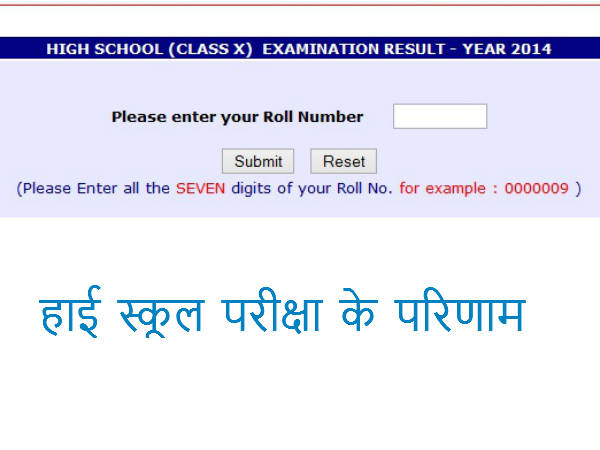 High School Results