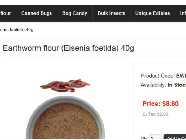 केचुंए का आटा