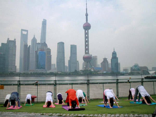Yoga Day China चीन 