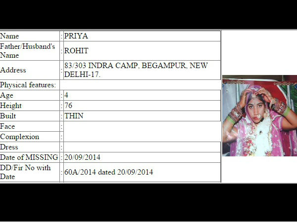 4 साल की लापता दुल्हन प्रिया