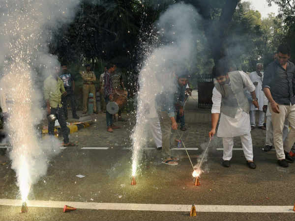 दिल्ली में जश्न 