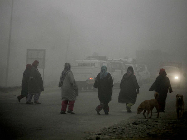 अनंतनाग में तापमान गिरा 