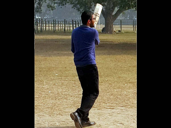 शॉट मारने के बाद सुंदर 