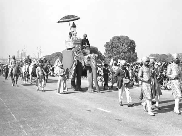 राजपूत परंपरा को दिखाती झांकी 