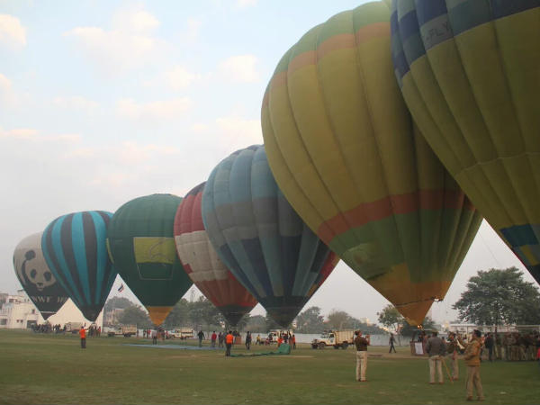 Lucknow celebrates its first Tourism days with hot air balloon