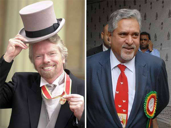 ब्रैनसन vs माल्या