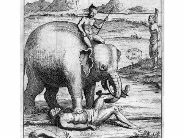 हाथी कुचल देता था 