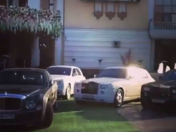 शादी में रोल्‍स रॉयस कारों का मेला 